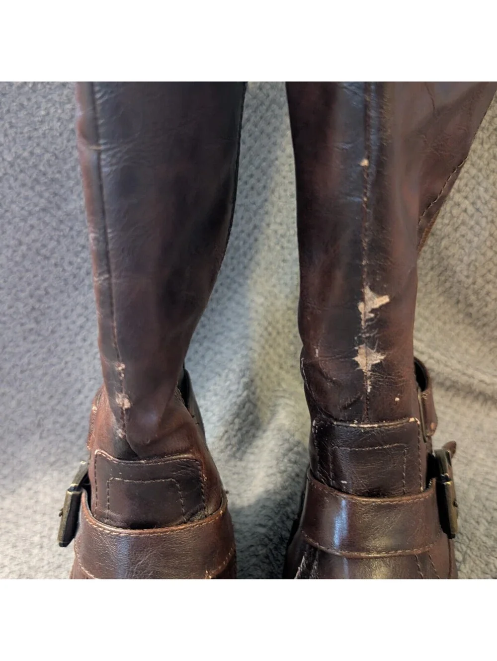 Baretraps Women's Brown Knee High Riding Boots Size 7.5M